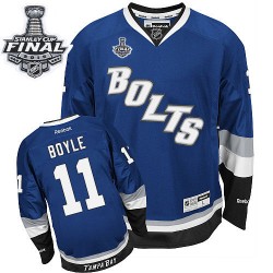 Brian Boyle Tampa Bay Lightning Reebok Premier Third 2015 Stanley Cup Jersey (Royal Blue)