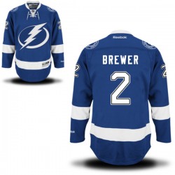 Eric Brewer Tampa Bay Lightning Reebok Premier Home Jersey (Royal Blue)