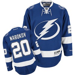 Evgeni Nabokov Tampa Bay Lightning Reebok Authentic Home Jersey (Blue)