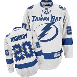 Evgeni Nabokov Tampa Bay Lightning Reebok Authentic Away Jersey (White)
