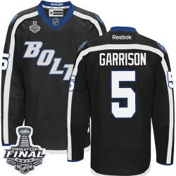 Jason Garrison Tampa Bay Lightning Reebok Authentic Third 2015 Stanley Cup Jersey (Black)