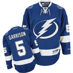 Jason Garrison Tampa Bay Lightning Reebok Authentic Home Jersey (Blue)