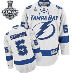 Jason Garrison Tampa Bay Lightning Reebok Premier Away 2015 Stanley Cup Jersey (White)