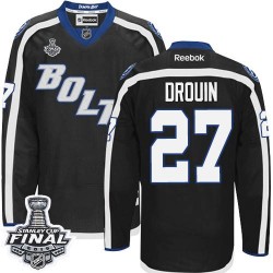 Jonathan Drouin Tampa Bay Lightning Reebok Authentic Third 2015 Stanley Cup Jersey (Black)