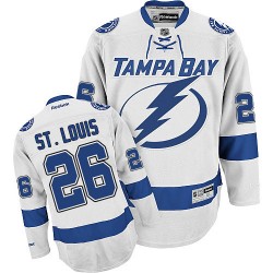Martin St Louis Signed Replica Lightning Jersey w/ Insc PSA/DNA In The — RSA