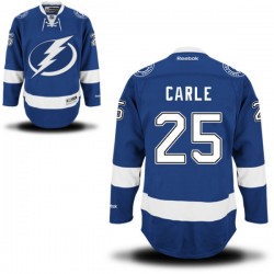Matthew Carle Tampa Bay Lightning Reebok Authentic Home Jersey (Royal Blue)