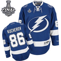 Nikita Kucherov Tampa Bay Lightning Reebok Premier Home 2015 Stanley Cup Jersey (Royal Blue)