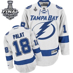 Ondrej Palat Tampa Bay Lightning Reebok Authentic Away 2015 Stanley Cup Jersey (White)