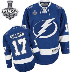 Alex Killorn Tampa Bay Lightning Reebok Authentic Home 2015 Stanley Cup Jersey (Royal Blue)