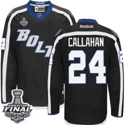 Ryan Callahan Tampa Bay Lightning Reebok Authentic Third 2015 Stanley Cup Jersey (Black)