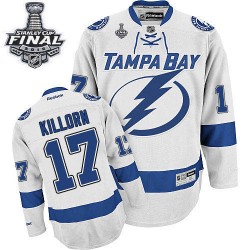 Alex Killorn Tampa Bay Lightning Reebok Premier Away 2015 Stanley Cup Jersey (White)