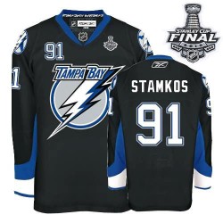 Steven Stamkos Tampa Bay Lightning Reebok Authentic 2015 Stanley Cup Jersey (Black)