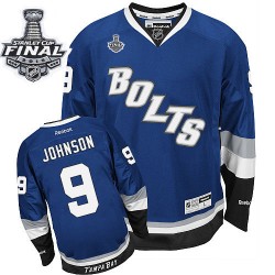 Tyler Johnson Tampa Bay Lightning Reebok Authentic Third 2015 Stanley Cup Jersey (Royal Blue)