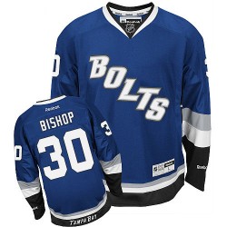 Ben Bishop Tampa Bay Lightning Reebok Authentic Third Jersey (Blue)