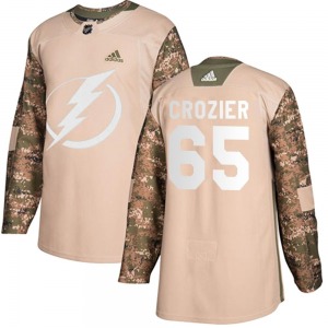 Maxwell Crozier Tampa Bay Lightning Adidas Authentic Veterans Day Practice Jersey (Camo)