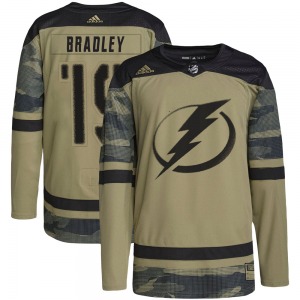 Brian Bradley Tampa Bay Lightning Adidas Authentic Military Appreciation Practice Jersey (Camo)