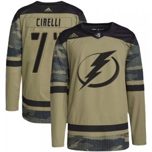 Anthony Cirelli Tampa Bay Lightning Adidas Authentic Military Appreciation Practice Jersey (Camo)