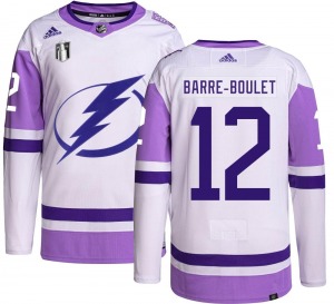 Alex Barre-Boulet Tampa Bay Lightning Adidas Authentic Hockey Fights Cancer 2022 Stanley Cup Final Jersey