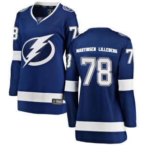 Emil Martinsen Lilleberg Tampa Bay Lightning Fanatics Branded Women's Breakaway Home Jersey (Blue)