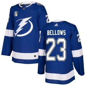 Brian Bellows Tampa Bay Lightning Adidas Authentic Home 2022 Stanley Cup Final Jersey (Blue)