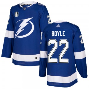 Dan Boyle Tampa Bay Lightning Adidas Authentic Home 2022 Stanley Cup Final Jersey (Blue)