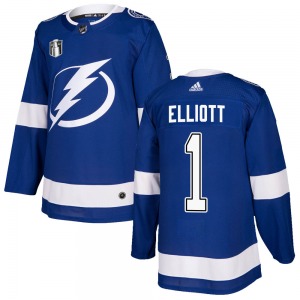 Brian Elliott Tampa Bay Lightning Adidas Authentic Home 2022 Stanley Cup Final Jersey (Blue)