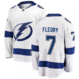Haydn Fleury Tampa Bay Lightning Fanatics Branded Breakaway Away Jersey (White)