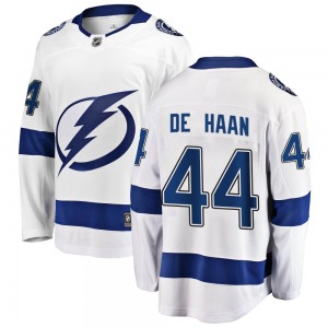 Calvin de Haan Tampa Bay Lightning Fanatics Branded Breakaway Away Jersey (White)