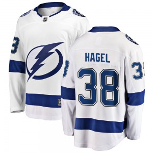 Brandon Hagel Tampa Bay Lightning Fanatics Branded Breakaway Away Jersey (White)