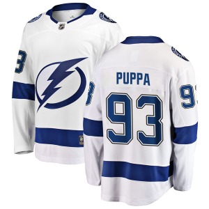 Daren Puppa Tampa Bay Lightning Fanatics Branded Breakaway Away Jersey (White)