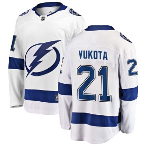Mick Vukota Tampa Bay Lightning Fanatics Branded Breakaway Away Jersey (White)