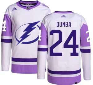 Matt Dumba Tampa Bay Lightning Adidas Authentic Hockey Fights Cancer Jersey