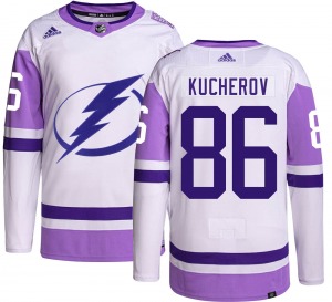 Nikita Kucherov Tampa Bay Lightning Adidas Authentic Hockey Fights Cancer Jersey