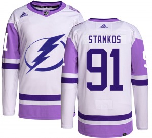Steven Stamkos Tampa Bay Lightning Adidas Authentic Hockey Fights Cancer Jersey
