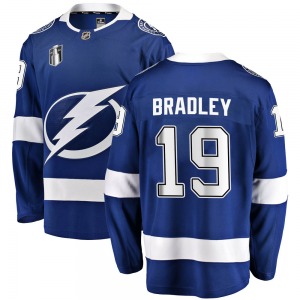 Brian Bradley Tampa Bay Lightning Fanatics Branded Youth Breakaway Home 2022 Stanley Cup Final Jersey (Blue)