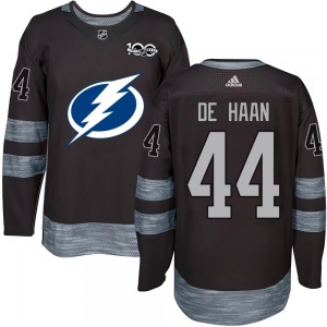 Calvin de Haan Tampa Bay Lightning Youth Authentic 1917-2017 100th Anniversary Jersey (Black)
