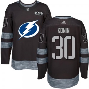 Kyle Konin Tampa Bay Lightning Youth Authentic 1917-2017 100th Anniversary Jersey (Black)