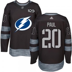 Nicholas Paul Tampa Bay Lightning Youth Authentic 1917-2017 100th Anniversary Jersey (Black)