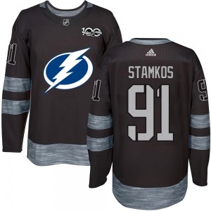 Steven Stamkos Tampa Bay Lightning Youth Authentic 1917-2017 100th Anniversary Jersey (Black)