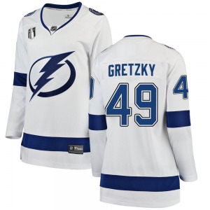 Brent Gretzky Tampa Bay Lightning Fanatics Branded Women's Breakaway Away 2022 Stanley Cup Final Jersey (White)