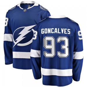 Gage Goncalves Tampa Bay Lightning Fanatics Branded Breakaway Home Jersey (Blue)