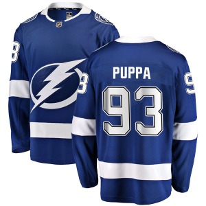 Daren Puppa Tampa Bay Lightning Fanatics Branded Breakaway Home Jersey (Blue)