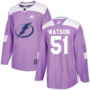 Austin Watson Tampa Bay Lightning Adidas Authentic Fights Cancer Practice Jersey (Purple)