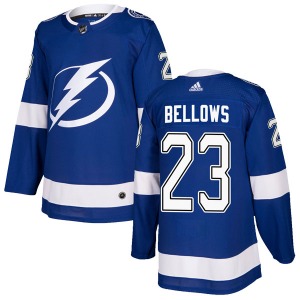 Brian Bellows Tampa Bay Lightning Adidas Authentic Home Jersey (Blue)