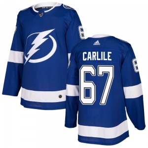 Declan Carlile Tampa Bay Lightning Adidas Authentic Home Jersey (Blue)