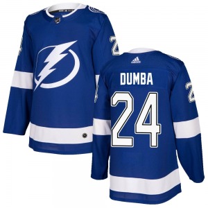 Matt Dumba Tampa Bay Lightning Adidas Authentic Home Jersey (Blue)