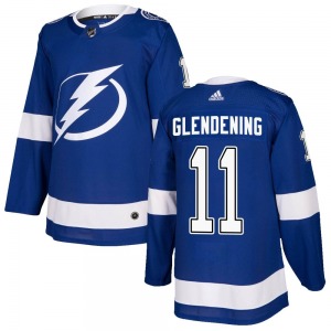 Luke Glendening Tampa Bay Lightning Adidas Authentic Home Jersey (Blue)