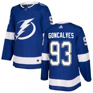 Gage Goncalves Tampa Bay Lightning Adidas Authentic Home Jersey (Blue)