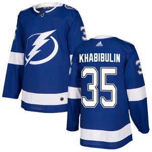 Nikolai Khabibulin Tampa Bay Lightning Adidas Authentic Home Jersey (Blue)