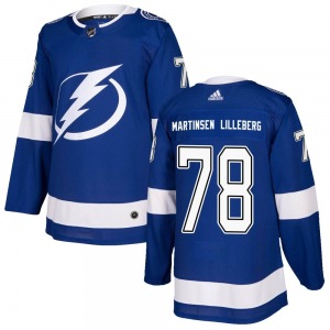 Emil Martinsen Lilleberg Tampa Bay Lightning Adidas Authentic Home Jersey (Blue)
